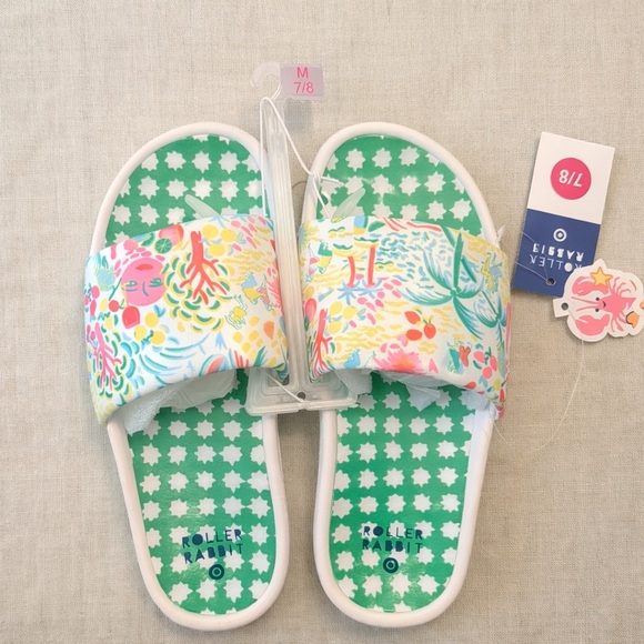 Roller Rabbit Shoes - 🏷️ Roller Rabbit x Target Adult Vacation/Star Geo Slide Sandals Size 7/8